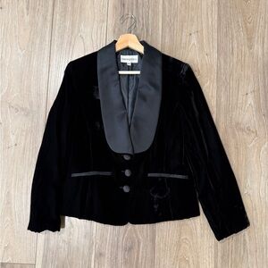 Vintage Bloomingdale’s velvet jacket size medium
